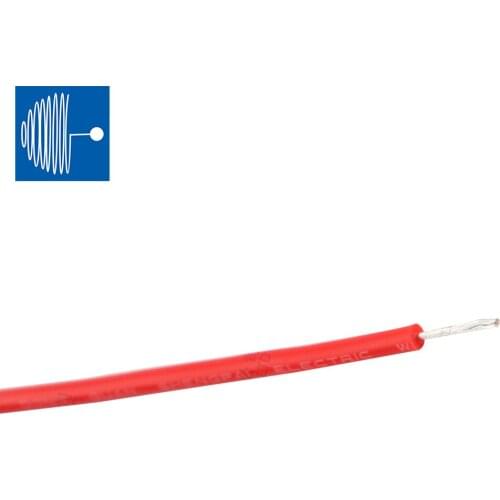 SHENGPAI factory Wire customization length 1/2M 10KV red silicone jacket high voltage tinned stranded copper electric wire