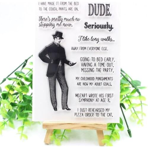 KSCRAFT Seriously Transparent Clear Silicone Stamps for DIY Scrapbooking/Card Making/Kids Fun Decoration Supplies 534