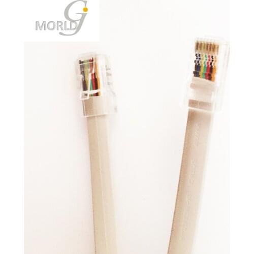 Storage Clearace 15ft Plastic 4P4C RJ11 M/M Round Telephone Cable Cord 4.6M Made in China