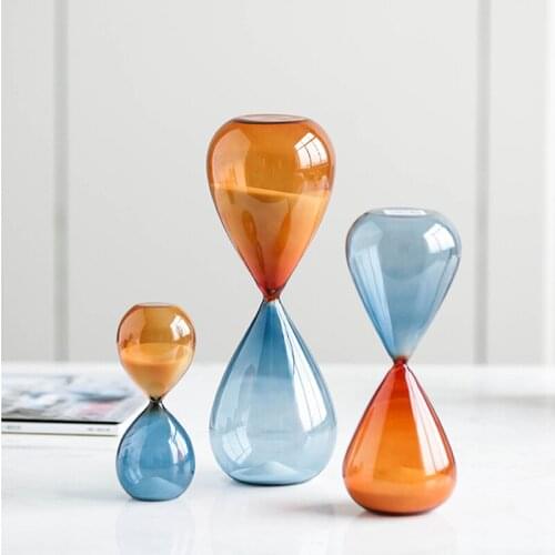 Modern Creative Hourglass Timer Ornaments Simple Home Decorations Desk Decoration Accessories Living Room Decor Tfigure Errarium