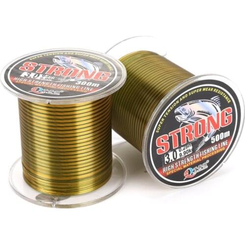 500m Super Strong Fishing Line Japan Monofilament Nylon Fishing Line 8-46LB Carp Fishing Wire Fishing Accessories