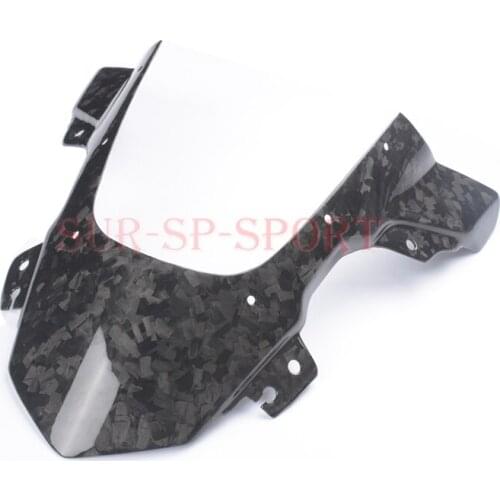 Motorcycle Wind Deflectors Wind shield Windshield WindScreen With Carbon Fiber Forged For BMW S1000rr 2015-2017