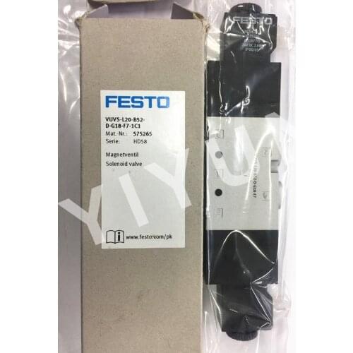 VUVS-L20-B52-D-G18-F7-1C1 575265 VUVS-L25-M32C-AD-G14-F8 575471 VUVS-L25-M52-MZD-G14-F8-1C1 575512 FESTO Solenoid valve