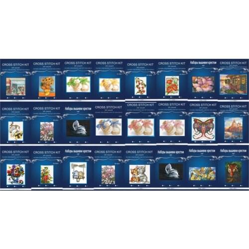 Top Quality Beautiful Lovely Counted Cross Stitch Kit Morning Lake Village Boat Vessel House Cottage dim 65091