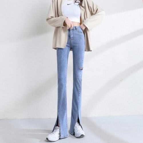 Jeans Woman Ripped Jeans for Women Denim Trousers Jeans Boyfriend Femme Denim Pants Women Pants Vintage High Waist Streetwear