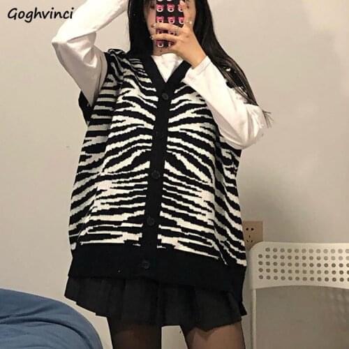 Women Sets Long Sleeve T-shirt Vest Button V-neck Retro Black and White Korean Style Trendy Casual Street Wear All-match New