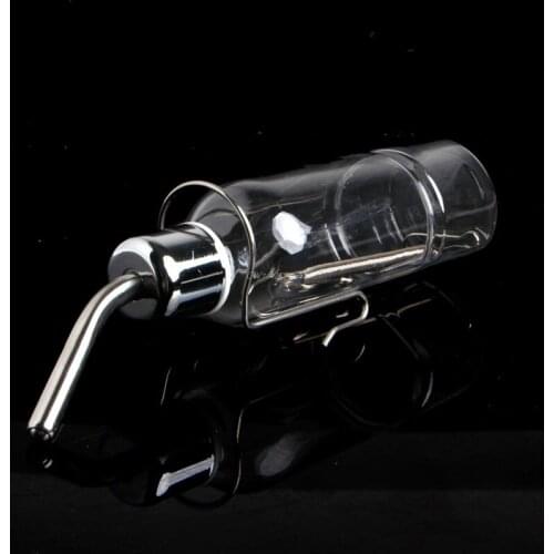 180ml Stainless Steel Drinking Straws Water Bottle Feeder Pet Rat Hamster Rabbit P41