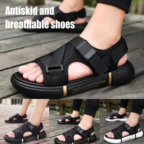 2021 Mens Outdoor Comfortable And Breathable Sandals Mesh Upper Rubber Sole Lightweight Design Shoes XIN-Shipping
