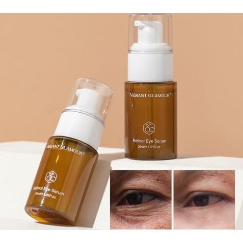 30ml Retinol Eye Serum Anti-Wrinkle Remove Eye Bags Eyes Circles Moisturizing Lines Fine Care Fade Brighten Skin Dark White T8O1