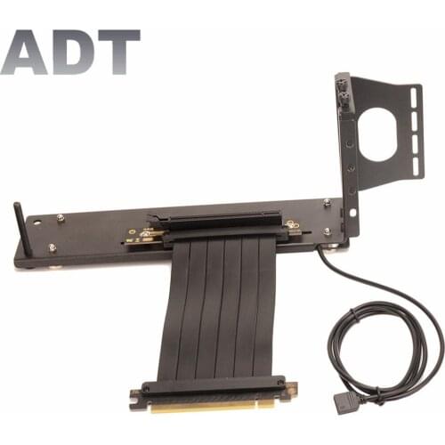 5V RGB VGA PCI-E x16 Graphics video card to 3.0 gpu vertical bracket LED light Fixed Combination Extension cable 15cm 20cm 25cm