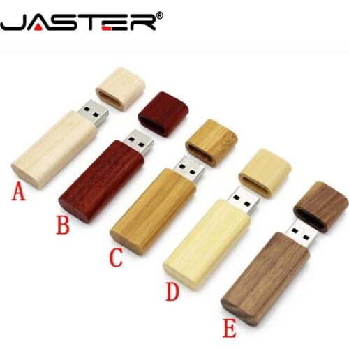 JASTER 1PCS free custom logo Wooden USB flash drive pendriver wood pendrive 4GB 16GB 32GB 64GB USB photography wedding gifts