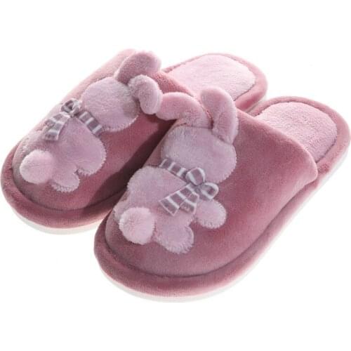 Autumn/winter kids girls indoor slippers childrens cotton shoes boys home plush cartoon slippers non-slip warm shoes fashion