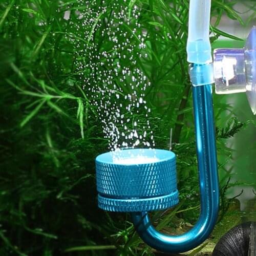 Silver/Purple/Blue Aquarium CO2 Atomizer System Diffuser Fish Tank Aquatic Water Plant Carbon Dioxide Atomizer