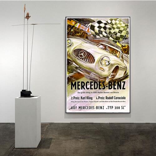 Racing Car 24hours of Leman Classic Car Supercar Poster Canvas Painting Print On Wall Art Picture For Living Room Home Decor