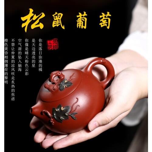 Yixing are recommended by Xu Qingyuan ore purple clay pure manual collection dahongpao tea kettle xi shi pot