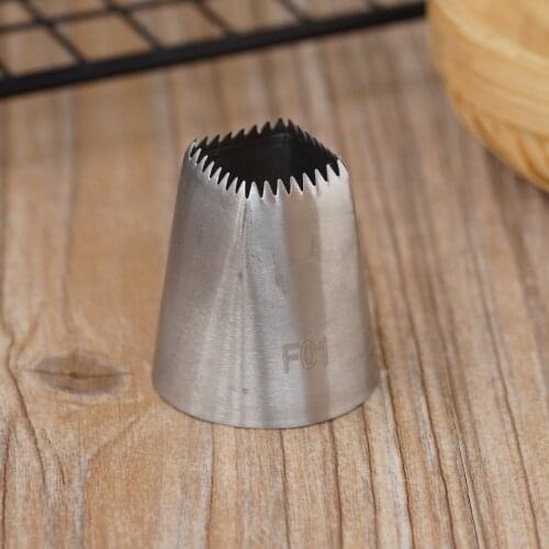 #F01 Large Size Square Shape Piping Nozzle Cake Cream Decoration Stainless Steel Icing Tips Cupcake Pastry Tools