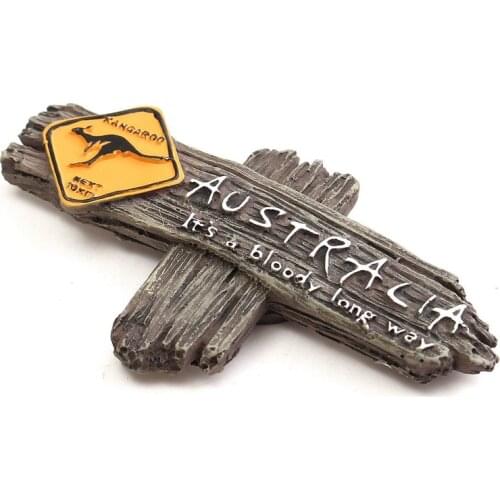 Bloody Long Way Australia Kangaroo 3D Resin Fridge Magnet Souvenir Gift