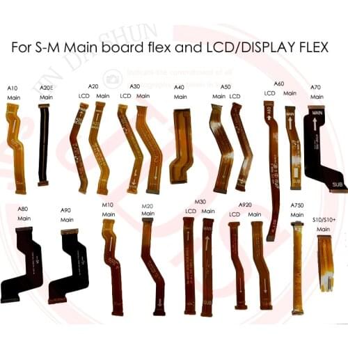 Main Motheboard LCD Display Connector Mainboard Flex Cable For Samsung Galaxy A10 A20 A30 A40 A50 A60 A70 A80 A90 M10 M20 M30