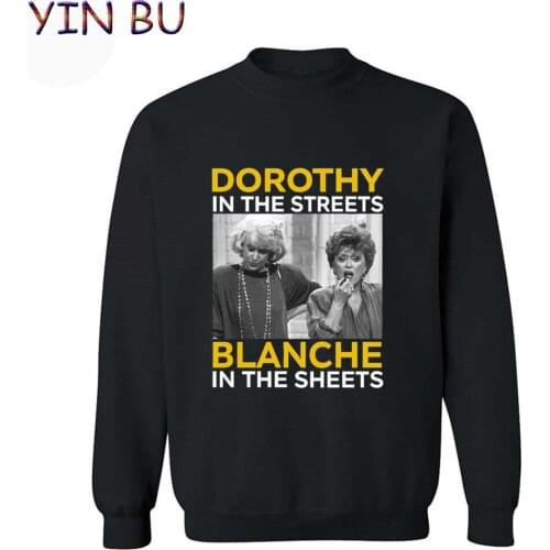 Mens Autumn Winter Dorothy Lanche In The Sheet Golden Girls 80s Friend TV Male Streetwear Harajuku Sweatshirts Hoodie Tracksuit