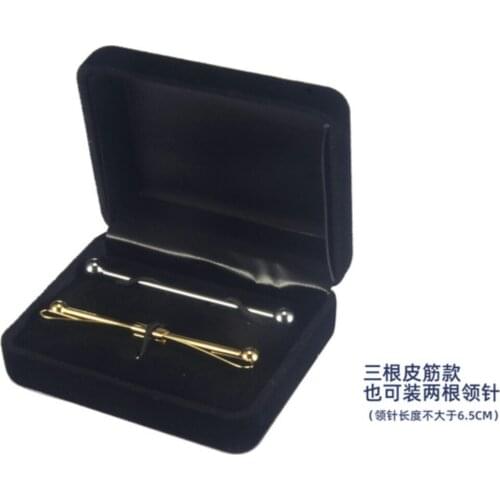 100pcs/lot Flocking Cufflinks Box 73x60x28mm for Cuff Link Tie Clip Set Angle Collar Pin Bar Jewelry Boxes Carring Cases