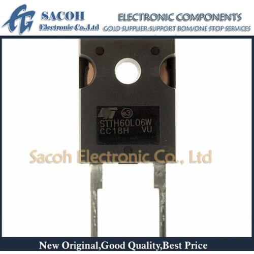 Free Shipping 10Pcs STTH60L06W STTH60L04W STTH60R04W TO-247 60A 600V/400V Ultrafast high voltage rectifier