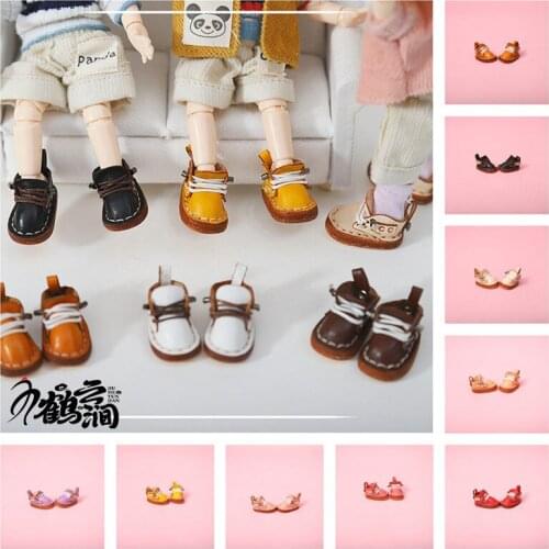 Ob11 baby shoes ob11 baby clothes handmade cow leather shoes holala shoes P9 plastid GSC 12 BJD baby shoes