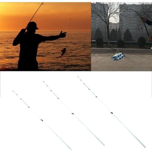 OOTDTY Portable Fishing Rod Pole Raft Slightly Spare Tip Fiberglass Accessories Tools