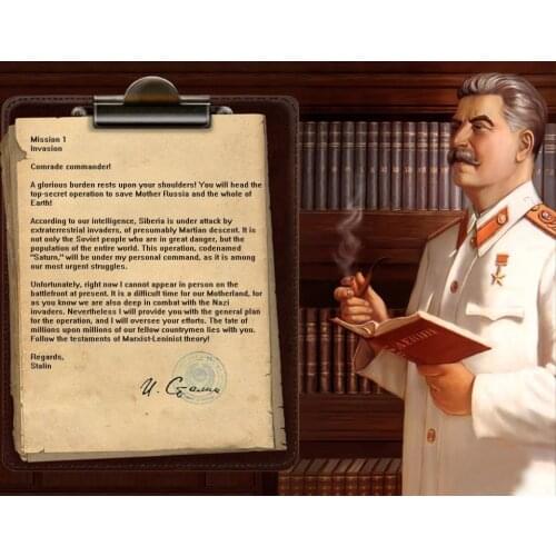 Wholesale painting # good art --SOVIET WW2 WORLD WAR oil painting-Russia joseph stalin portrait print art painting on canvas