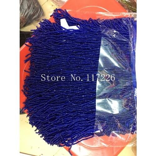 Blue color JRB-12716 beaded Fringe Ribbon Trim Fringe nice looking tassel Lace Trim for party dress