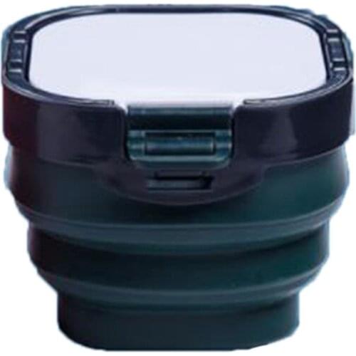 16Grids Folding Moisturizing Paint Storage Box Palette Wash Brush Bucket Pot for Watercolor Art Supplies