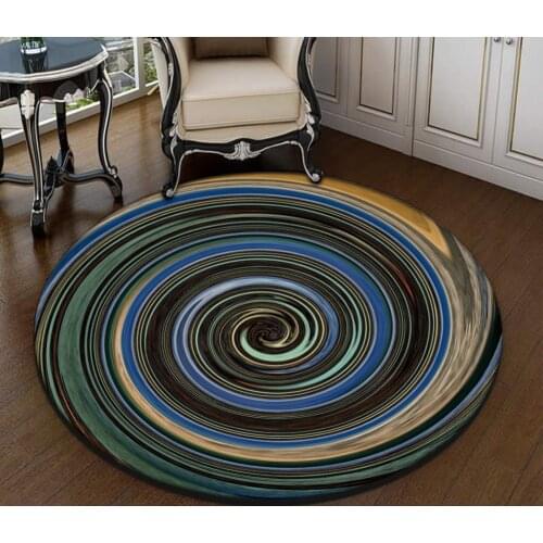 Modern minimalist abstract ink fluid round carpet pvc self-adhesive wallpaper