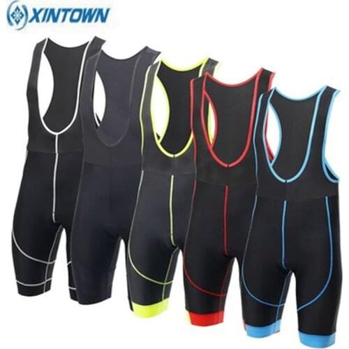 XINTOWN Cycling Shorts Bike Bicycle 3D Silicone Pad Bike Team Cycling Breathable Bib Shorts mtb Bike Clothes S-XXXL