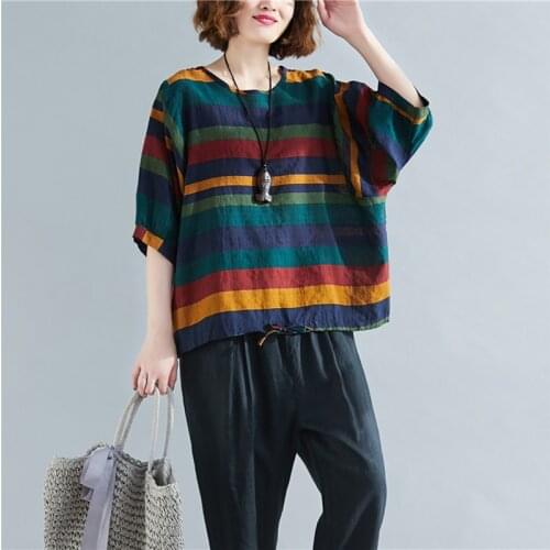 Plus Size T Shirt Graphic Tees Women 2020 Summer Vogue Tops Korean Tshirt Cotton Linen Print T-shirt Casual Tee Shirt Femme New