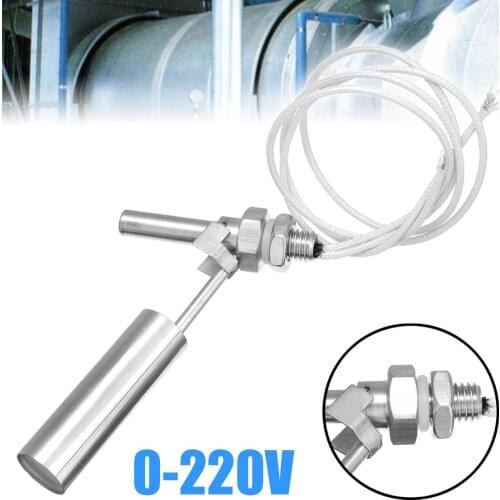 1Pc 0-220V Stainless Steel Water Float Switch Level Switch Level Sensor M10 Thread For Water Heaters Solar Air Conditioners