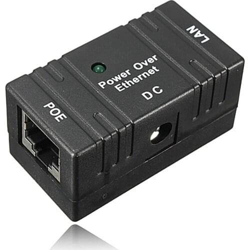 10/100 Mbp Passive POE DC Power Over Ethernet Injector Splitter Wall Mount Adapter For IP Camera LAN Network 1PC