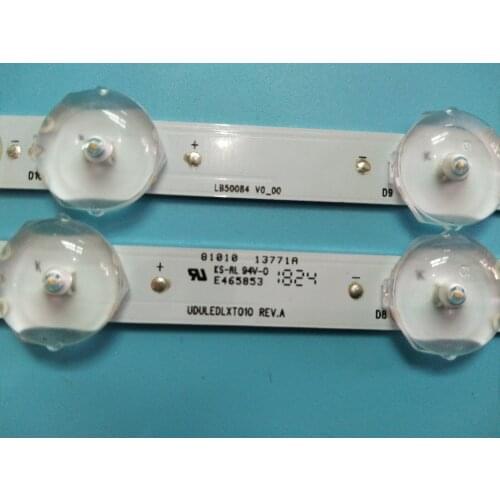 100% New 4pcs/Kit LED strips for PHILIPS 50 TV 50PFL5703 F7 UBAU0XH LB50084 V0_00 UDULEDLXT010