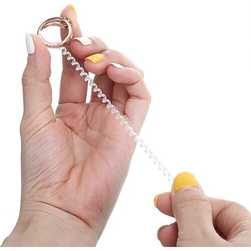 12pcs/lot Vintage Spiral Based Ring Size Adjuster Finger Ring Guard Tightener Reducer Resizing Tools Jewelry Parts Shellhard