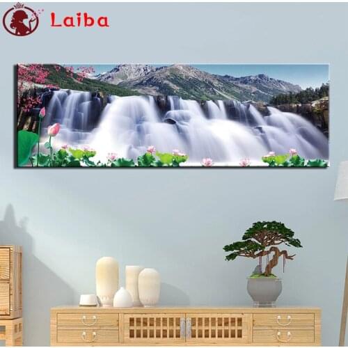 5 d diamond mosaic Natural scenery, mountains, waterfalls For Living Room Home Decor diamond Painting embroidery mosaic