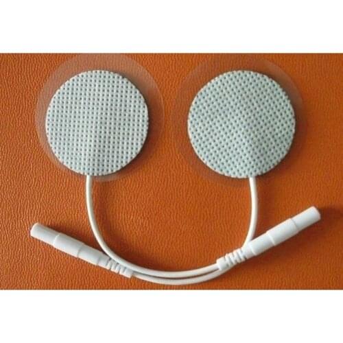 50pcs/lot(25 pairs) diameter about 3.5cm round Tens Electrode Pads for Slimming Massage Digital Therapy Machine Massager