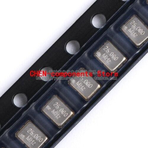 5pcs SMD Active Crystal 3225 25.000MHz 25mhz L 3.3V 3.2*2.5mm 4 feet Resonator