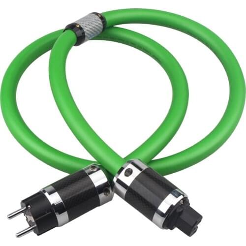 Audiophile 7N OCC Silver Plated Power Cable Amplifier HiFi Audio Line AU & US & EU Version