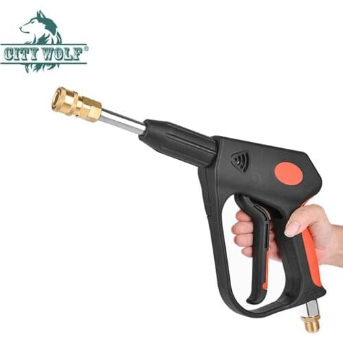 350Bar 5075psi total brass creamic valve core gun super high pressure spray water gun for industrial car washer car cleaning sh