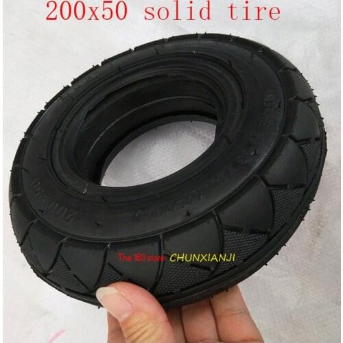 Super quality Solid Tubeless Tire 200 x 50 (8x2) solid/foam filled tire 200*50 for Razor E100 E125 E200 Scooter 200*50 tyre