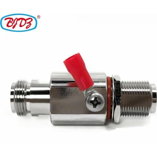 Free shipping suge arrester 0-6G N female to N female bulkhead rf lightening arrester