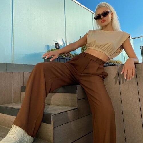 Polyester Linen Pants For Women Trousers Loose Casual Solid Color Women Harem Pants Plus Size Womens Retro Trend Trousers 2021