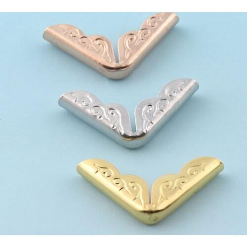 Decorative Book protect corners Metal Scrapbooking Bracket Embossed Corner Protectors Tips book protect photo frame corners