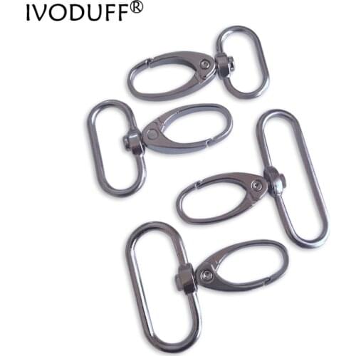 Swivel Metal Snap Hook,20pcs Luggage bag Dog buckle Snap hook, Bag hanger Lobster Clasp DIY Sewing handmade Key chain buttons