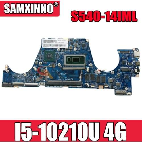 Mainboard For Lenovo ideapad S540-14IML Laptop motherboard LA-H082P motherboard with CPU I5 10210U 4G GPU MX250 100% test