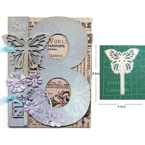 Christmas Butterfly Border Metal Cutting Dies Stencils dies for DIY Scrapbooking dies Decoration Paper Craft dies Embossing Dies