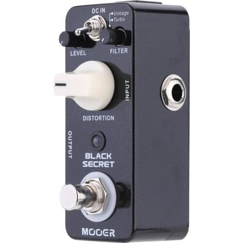 Mooer Black Secret Micro Mini Distortion Electric Guitar Effect Pedal True Bypass Guitar Parts & Accessories